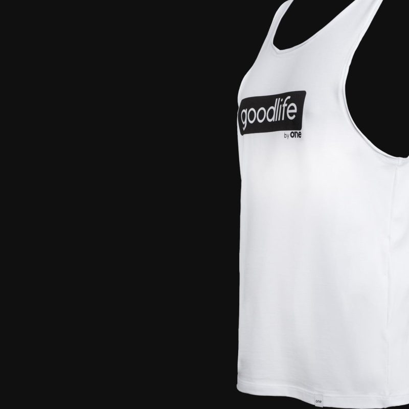 canotta bianca da uomo goodlife 1