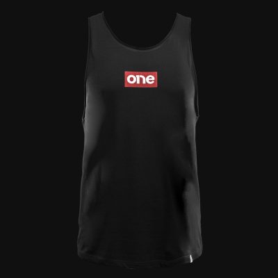 canotta nera da uomo one 2
