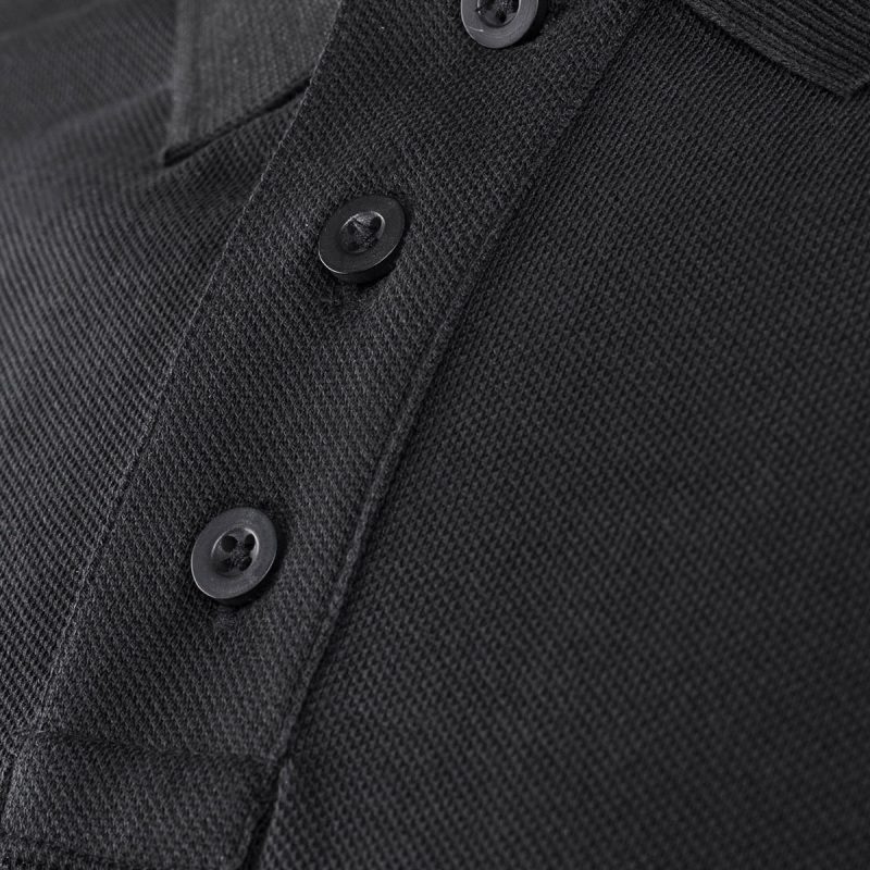 maglietta da uomo con colletto polo premium technique black