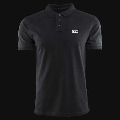 maglietta da uomo con colletto polo premium technique black v10