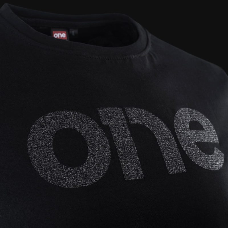 maglietta nera da uomo crystal one 2