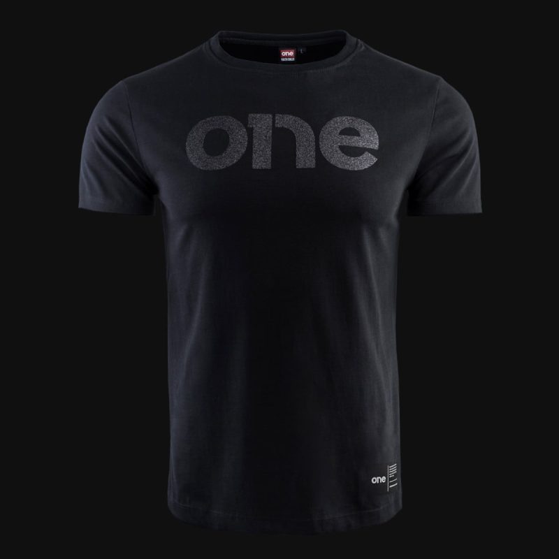 maglietta nera da uomo crystal one