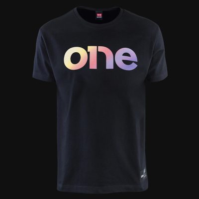 maglietta nera da uomo rainbow one 2