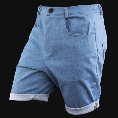 pantaloncini da uomo in denim sky blue denim 2