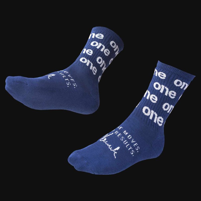 calze da uomo lunghe blue one