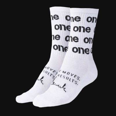 calze da uomo lunghe white one v4