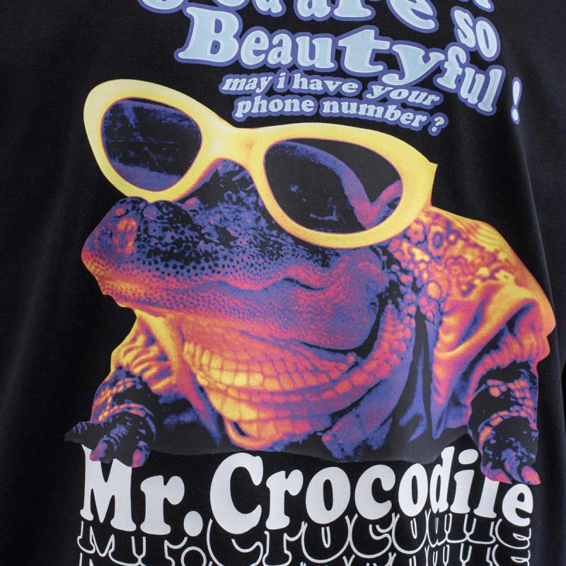 maglietta nera da uomo mr. croc 1