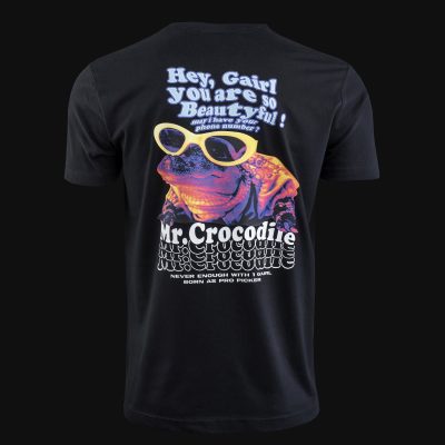 maglietta nera da uomo mr. croc 2