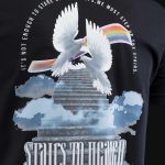 maglietta nera da uomo stairs to heaven 1