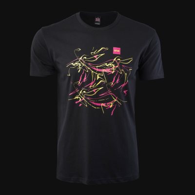 maglietta nera da uomo color one 3