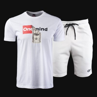 completo estivo da uomo one hundred white 2