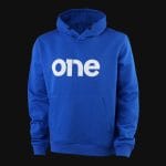 Felpa blu da uomo con cappuccio e tasca a canguro - Royal One V.02 - 02