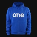 Felpa blu da uomo con cappuccio e tasca a canguro - Royal One V.02
