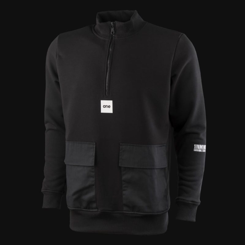 felpa nera da uomo ml v.02