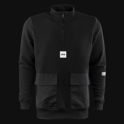 felpa nera da uomo ml v.9