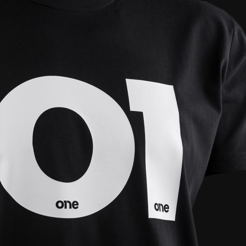 maglietta nera da uomo o1 black 1