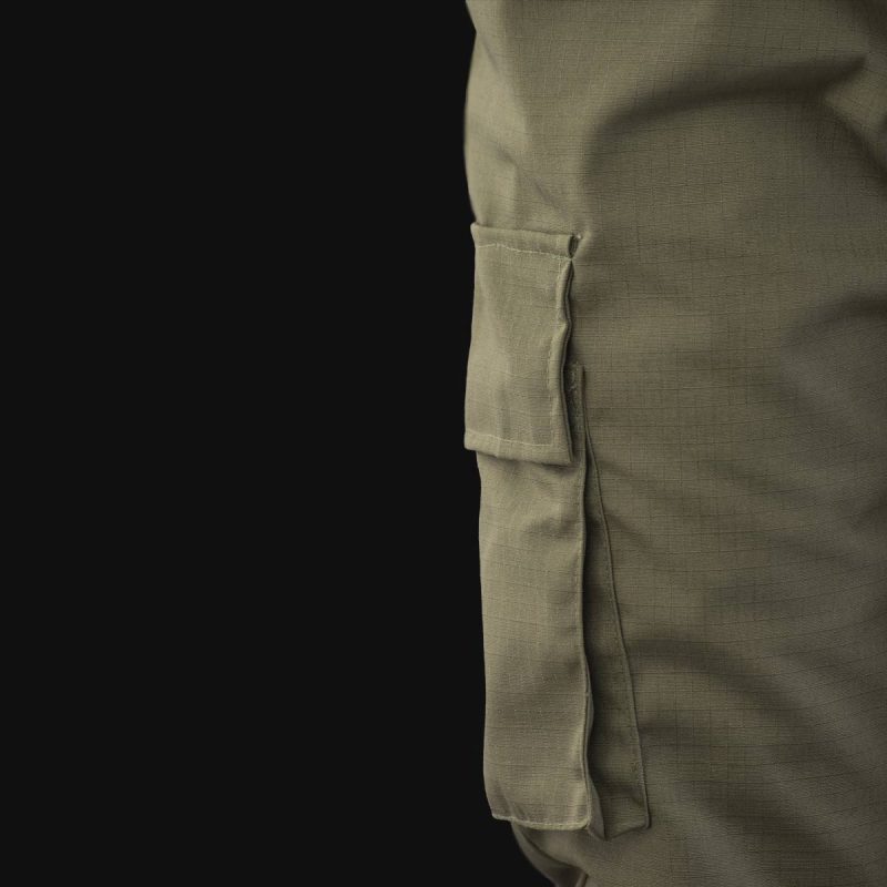 pantalone tuta da uomo in ripstop khaki 1