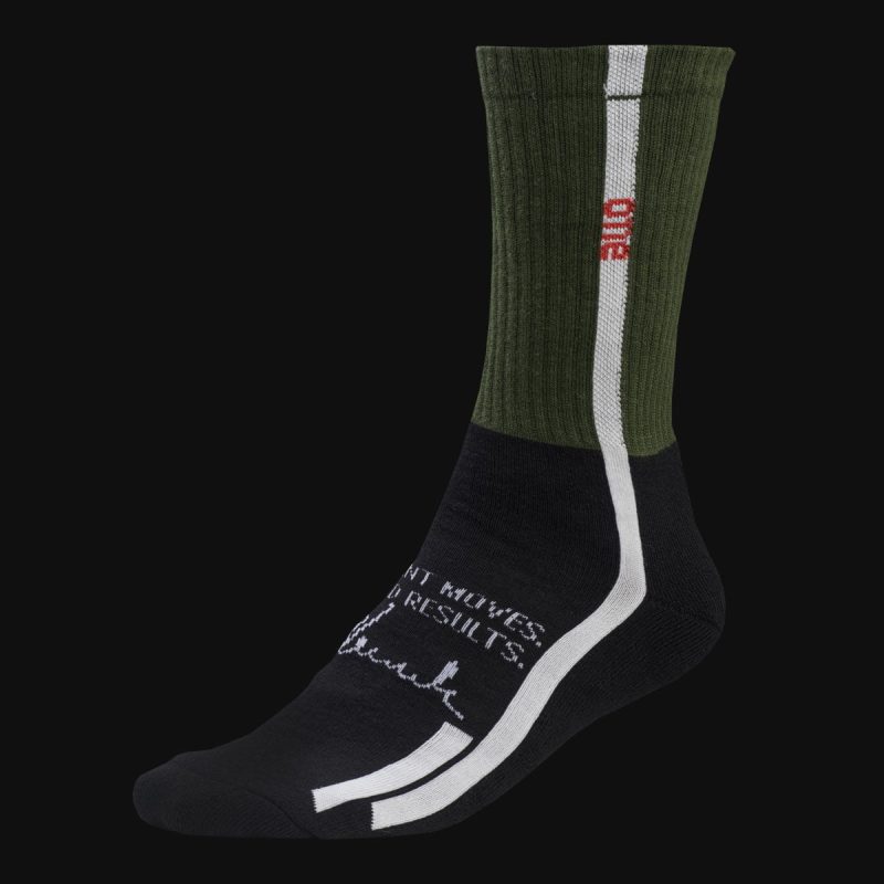 calze da uomo lunghe khaki 1