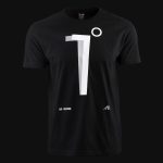 maglietta nera da uomo one 1