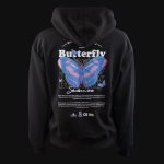 felpa da donna con cappuccio butterfly one 3