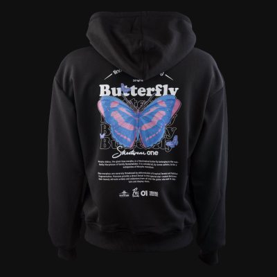 felpa da donna con cappuccio butterfly one 3