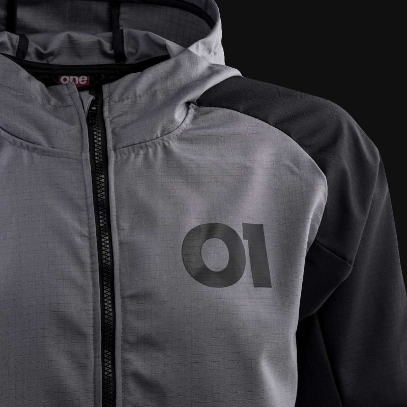 giacca a vento da uomo con cerniera o1 grey one 3