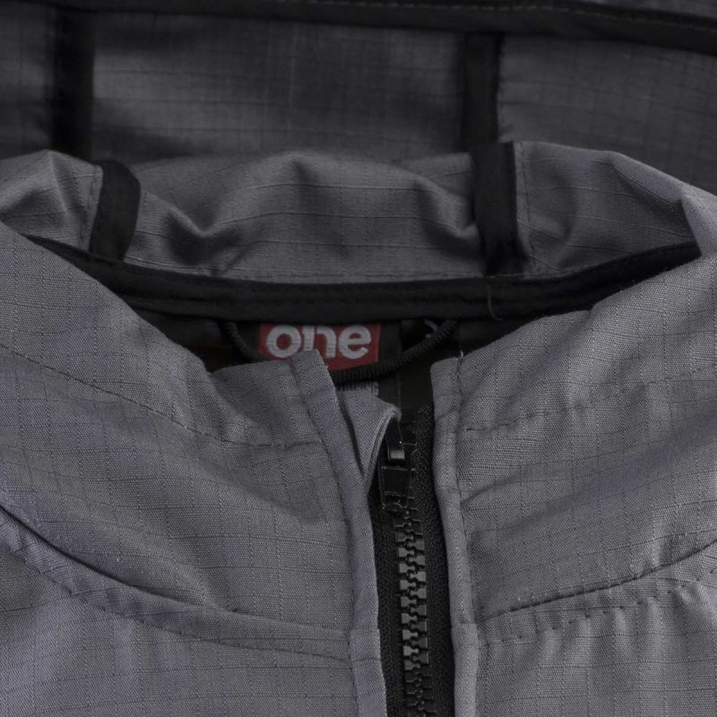 giacca a vento da uomo con cerniera o1 grey one 4