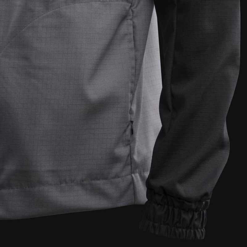 giacca a vento da uomo con cerniera o1 grey one