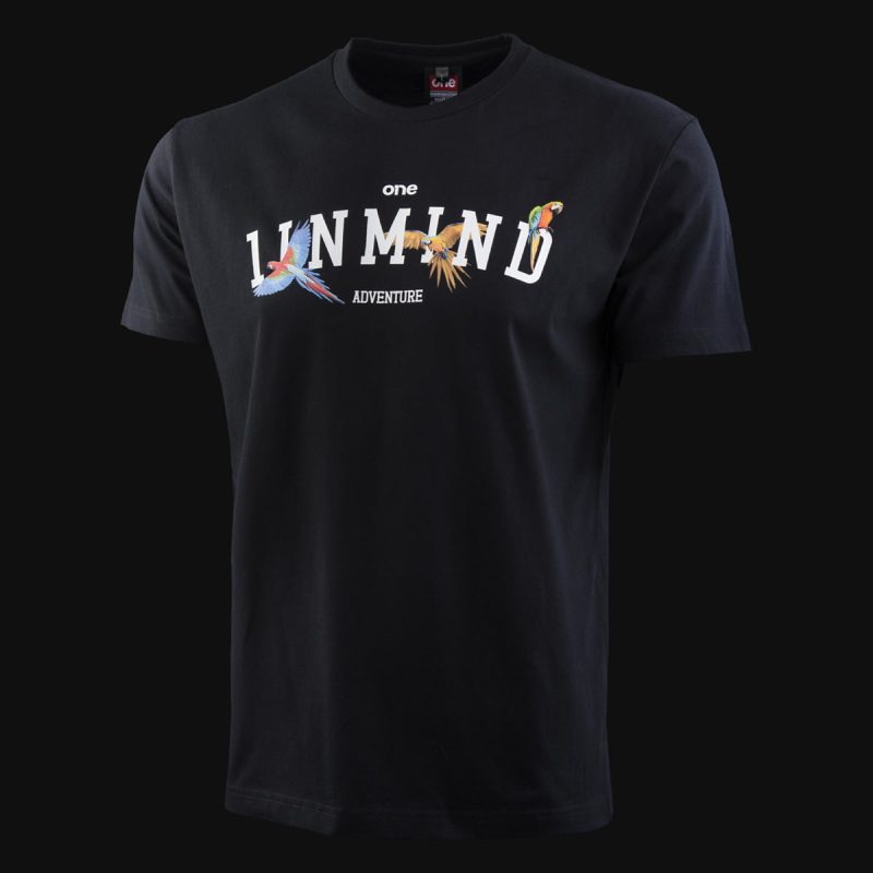 maglietta nera da uomo adventure one 2