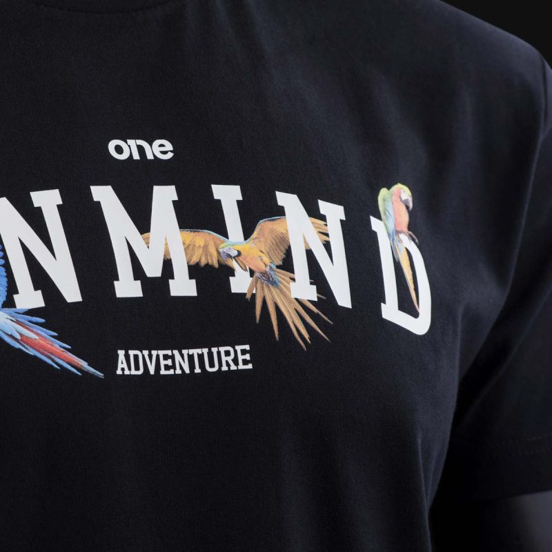 maglietta nera da uomo adventure one