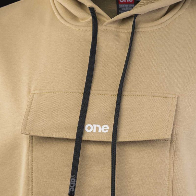 felpa da uomo beige senza maniche dune one 1