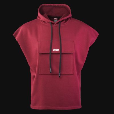 felpa da uomo bordeaux senza maniche oxblood one 4