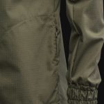 giacca a vento da uomo con cerniera khaki o1