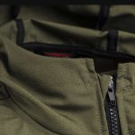giacca a vento da uomo con cerniera khaki o3