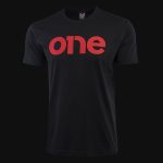maglietta nera da uomo signature red one 1