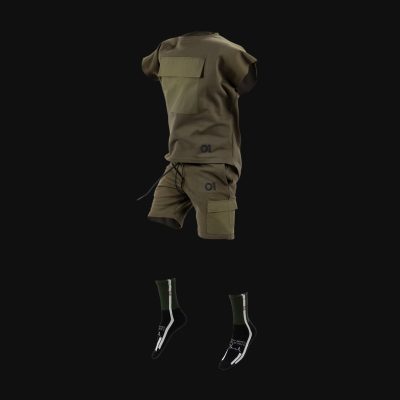 completo da uomo khaki tech 6