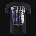 maglietta nera da uomo netoflicks 5