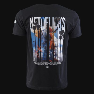 maglietta nera da uomo netoflicks 5