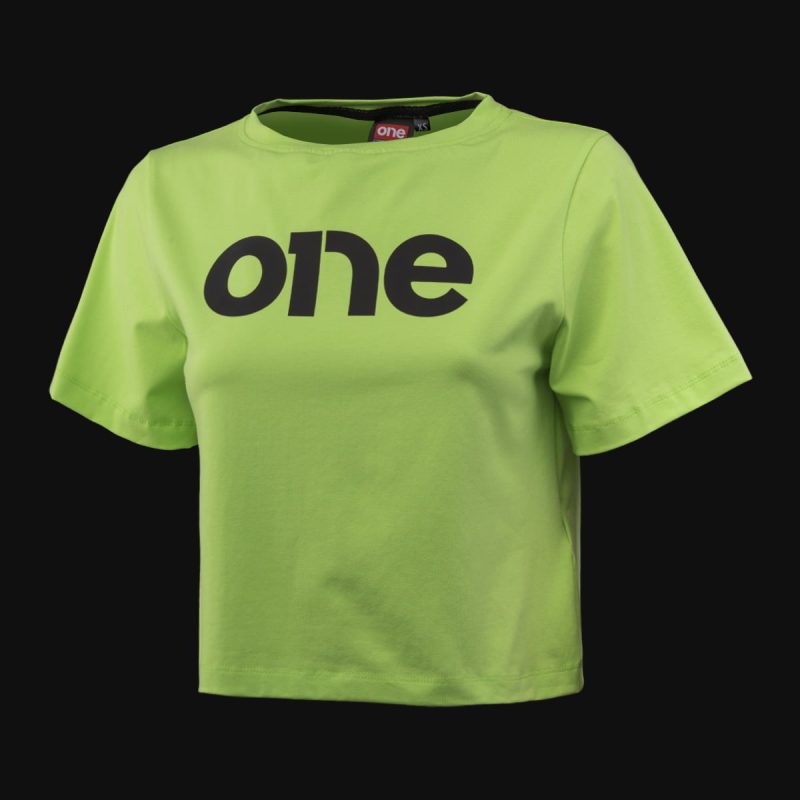 maglietta corta da donna lemon green 1