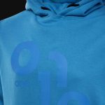 felpa blu da uomo con cappuccio blue one