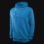 felpa blu da uomo con cappuccio blue one 2