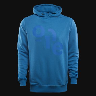 felpa blu da uomo con cappuccio blue one 5