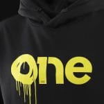 Felpa nera da uomo con cappuccio - Electric One - 02