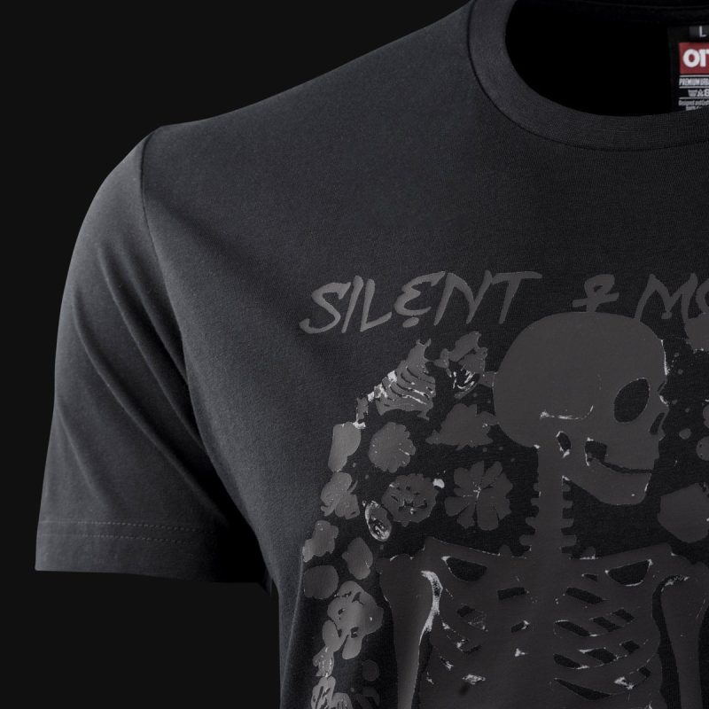 maglietta nera da uomo silent moves 1
