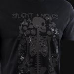 maglietta nera da uomo silent moves