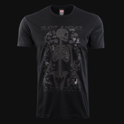 maglietta nera da uomo silent moves 3