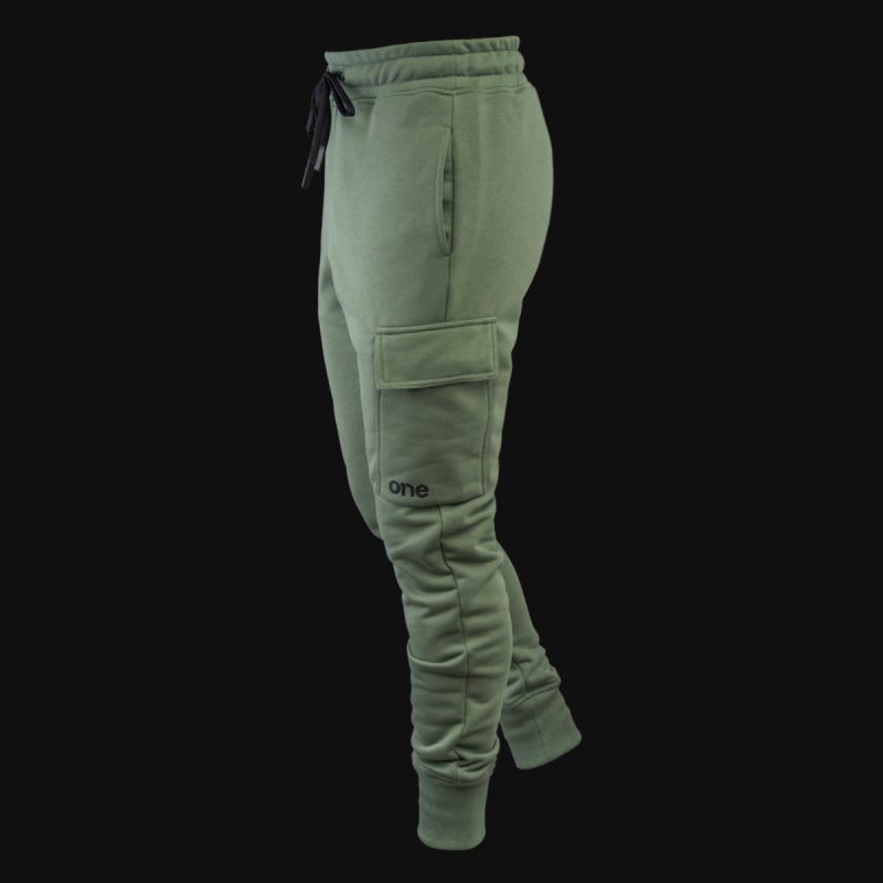 pantalone tuta da uomo verde opale con tasche sage one 4