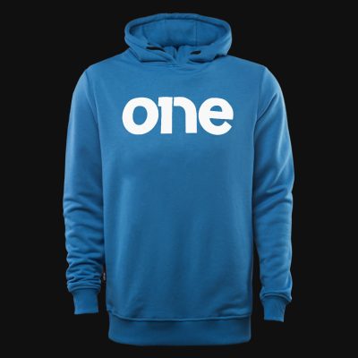 felpa blu da uomo con cappuccio polar one 3