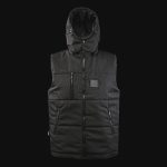 gilet da uomo nero con cappuccio rimovibile o1 black 10