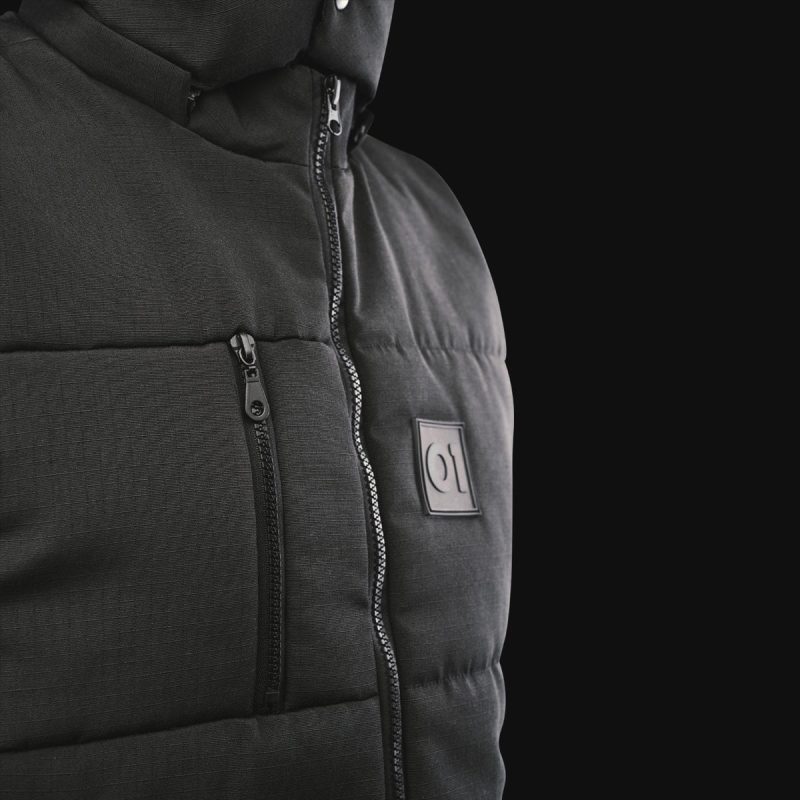 gilet da uomo nero con cappuccio rimovibile o1 black 5